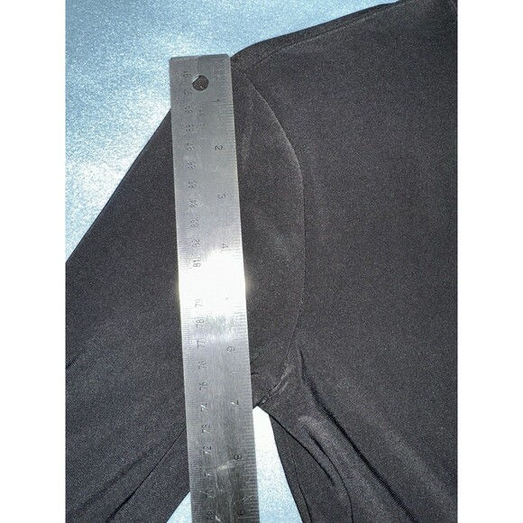 White House Black Market Dress Womens XS Black Cut Out Flounce Sleeve Shift - Picture 6 of 10